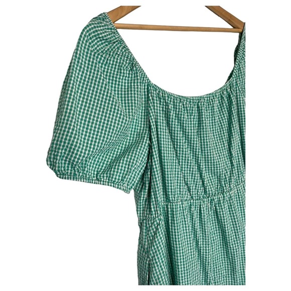 Draper James Green Gingham Midi Dress - Picture 14 of 16